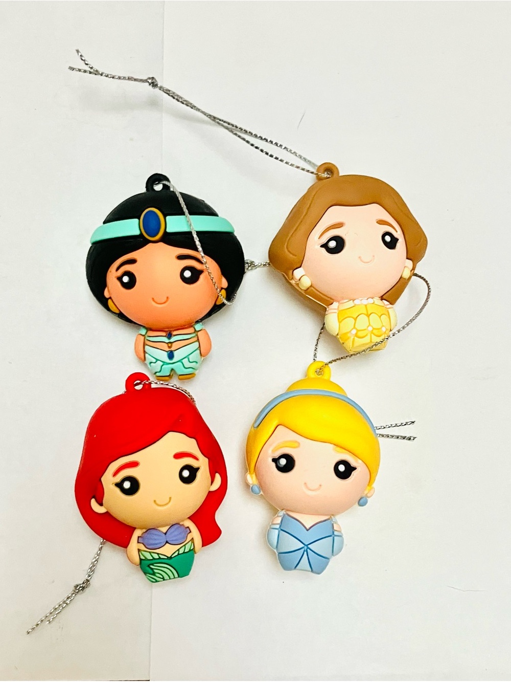 Disney Princess Hallmark Blind Bag Ornaments Lot(4) Belle Ariel & More